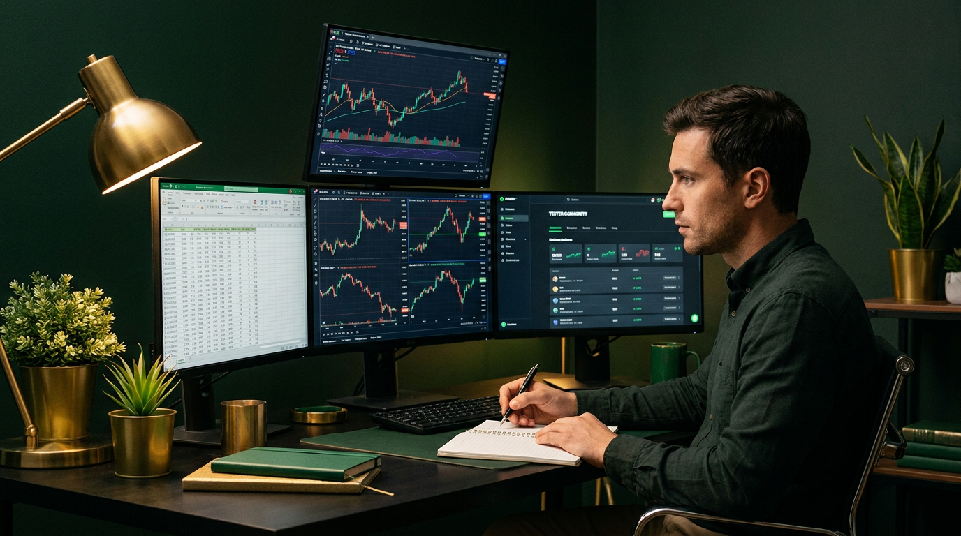 Vorschaubild zum Artikel „Trading-Plattform Test: So dokumentierst du Ergebnisse sauber“